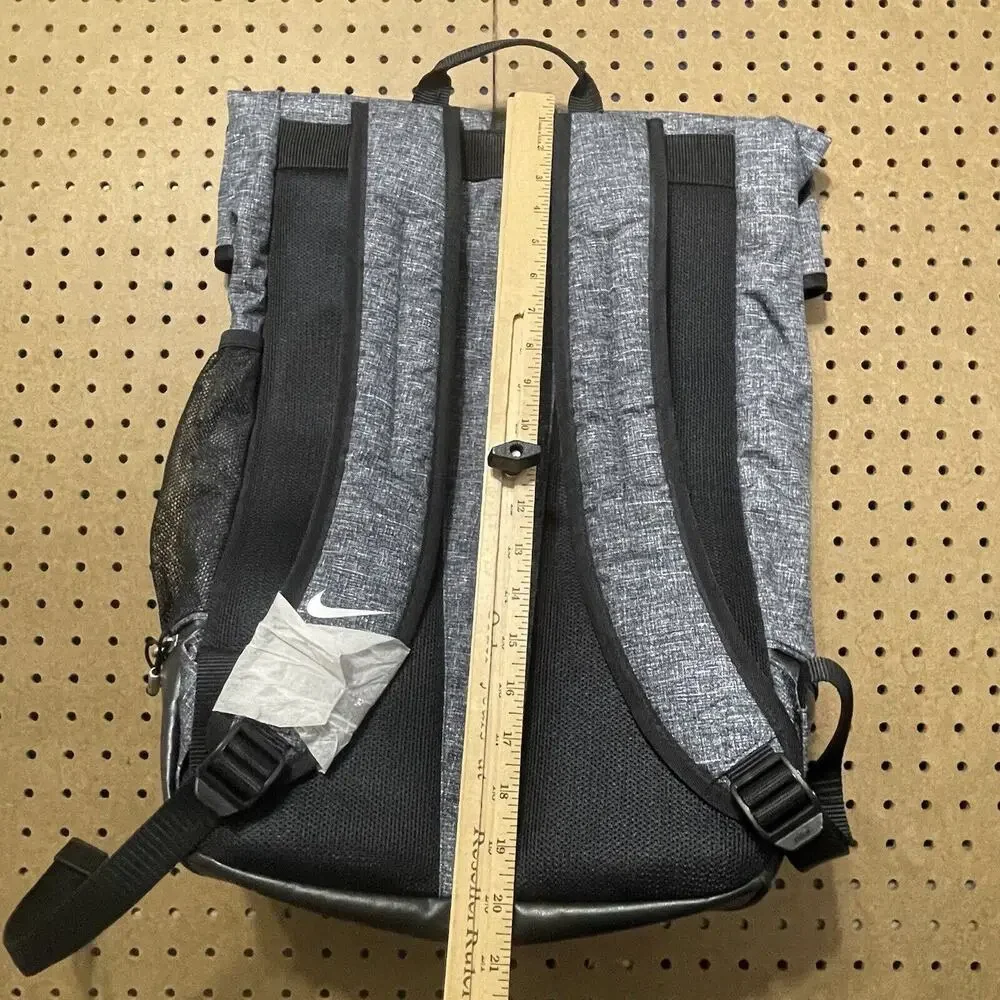 NWOT Nike Elite Sport III Golf Backpack Pro Am Jam Bag Black Heather Roll Top XL